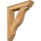 Ekena Millwork Funston Slat Rough Sawn Bracket w/ Offset Brace, Western Red Cedar, 8"W x 38"D x 44"H BKT0806X38X44FST06RWR - alternate 1